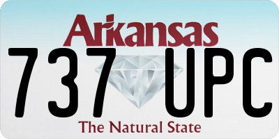 AR license plate 737UPC