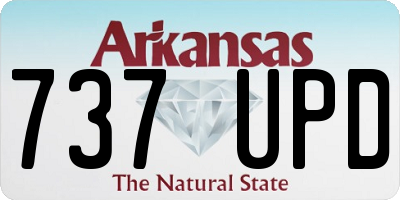 AR license plate 737UPD