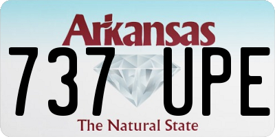 AR license plate 737UPE