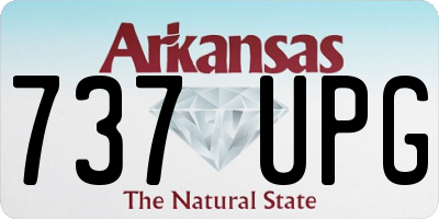 AR license plate 737UPG