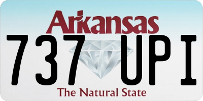 AR license plate 737UPI