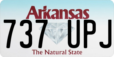 AR license plate 737UPJ