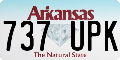 AR license plate 737UPK