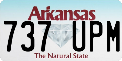 AR license plate 737UPM