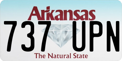 AR license plate 737UPN