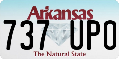 AR license plate 737UPO