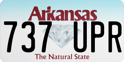 AR license plate 737UPR