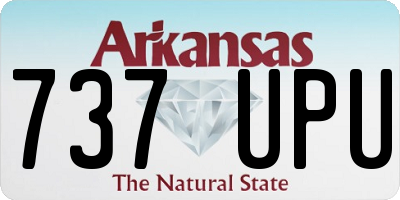 AR license plate 737UPU
