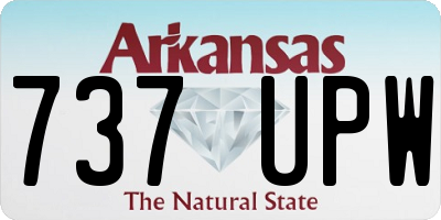 AR license plate 737UPW