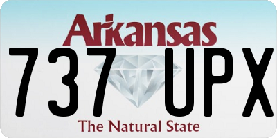 AR license plate 737UPX