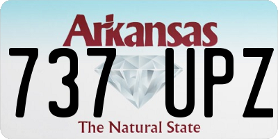 AR license plate 737UPZ