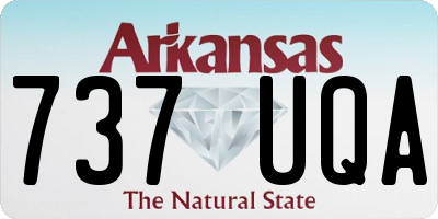 AR license plate 737UQA