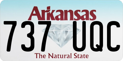 AR license plate 737UQC
