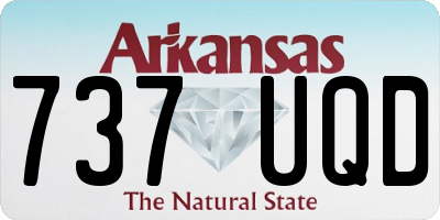 AR license plate 737UQD
