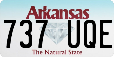 AR license plate 737UQE