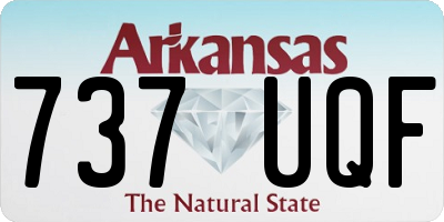 AR license plate 737UQF