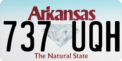 AR license plate 737UQH