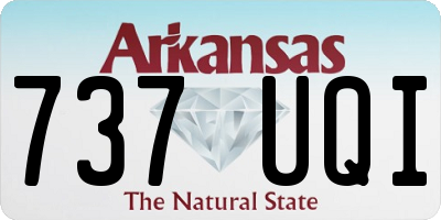AR license plate 737UQI