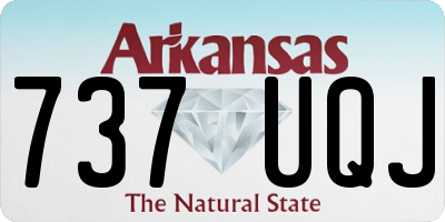AR license plate 737UQJ