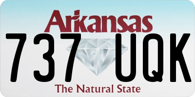 AR license plate 737UQK