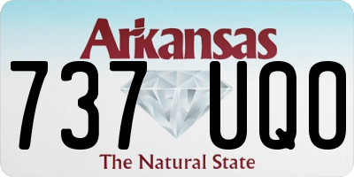 AR license plate 737UQO