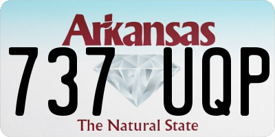 AR license plate 737UQP