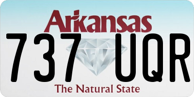 AR license plate 737UQR