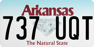 AR license plate 737UQT