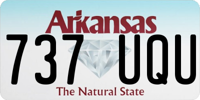 AR license plate 737UQU