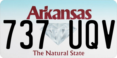 AR license plate 737UQV
