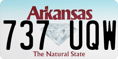 AR license plate 737UQW