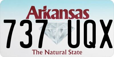 AR license plate 737UQX