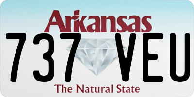 AR license plate 737VEU