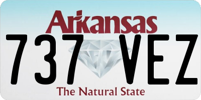 AR license plate 737VEZ
