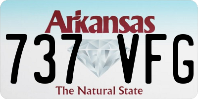 AR license plate 737VFG