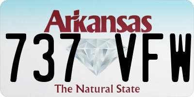 AR license plate 737VFW