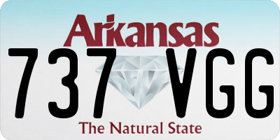 AR license plate 737VGG
