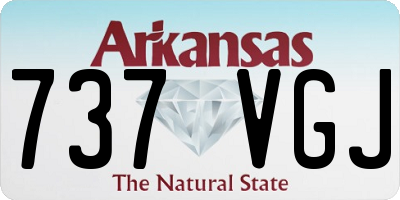 AR license plate 737VGJ