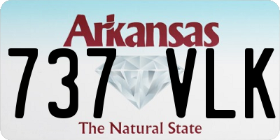 AR license plate 737VLK