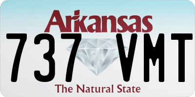 AR license plate 737VMT