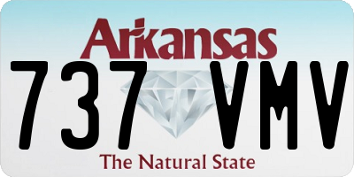 AR license plate 737VMV