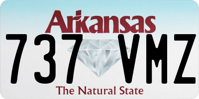 AR license plate 737VMZ