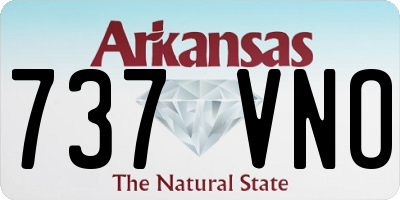 AR license plate 737VNO