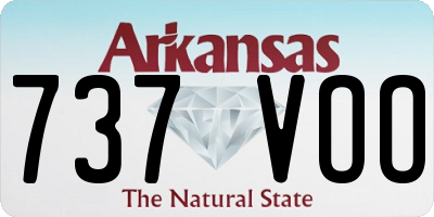 AR license plate 737VOO