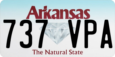AR license plate 737VPA