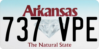 AR license plate 737VPE