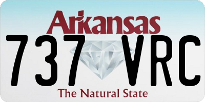 AR license plate 737VRC
