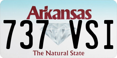 AR license plate 737VSI