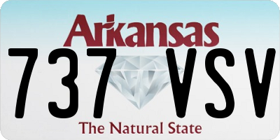 AR license plate 737VSV