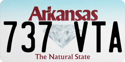AR license plate 737VTA